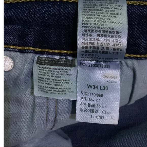 Levi’s 511 Slim Fit Medium Wash Jeans Men’s W34 L30 - Picture 3 of 5